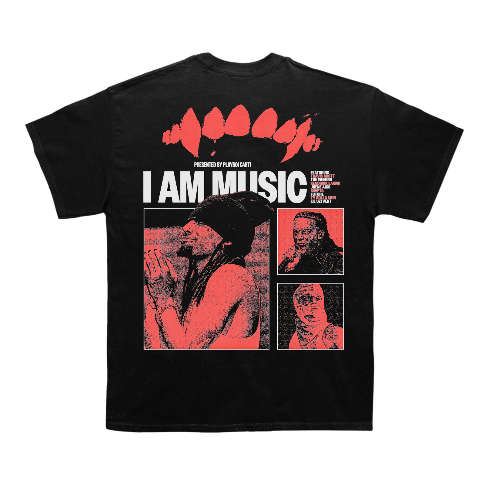 I Am Music Blueprint T-shirt (With Backprint)